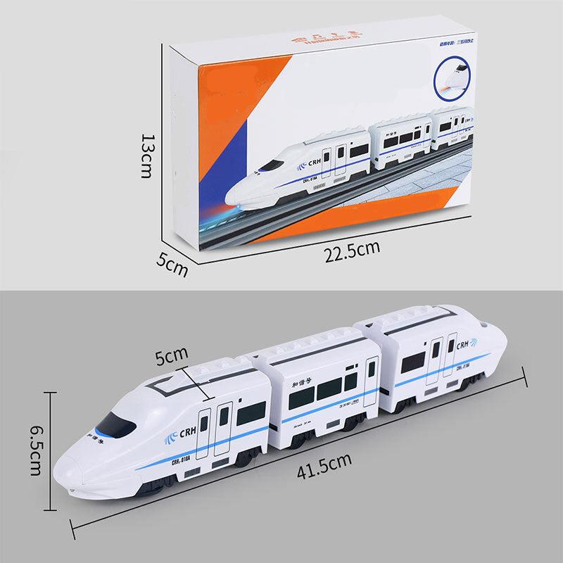 Colorful Chain Train Toy with Linking Carriages in Sets of Three, Four or Five