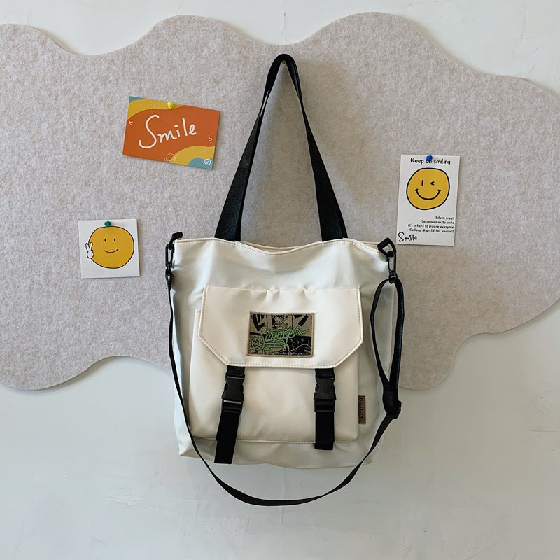 Convertible Shoulder Bag That Switches to Crossbody with Many Compartments in Four Colors