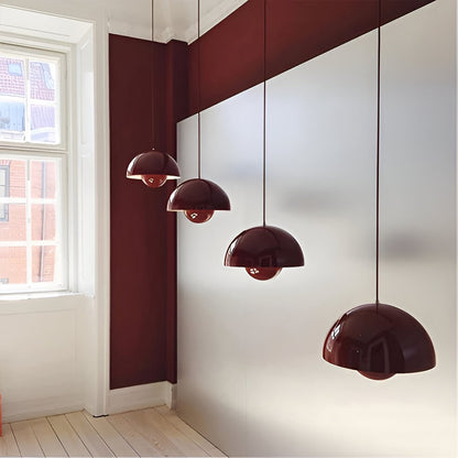 Nordic Macaron Semicircle Dome Pendant Light