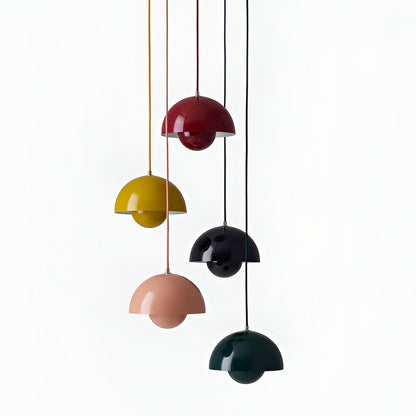 Nordic Macaron Semicircle Dome Pendant Light