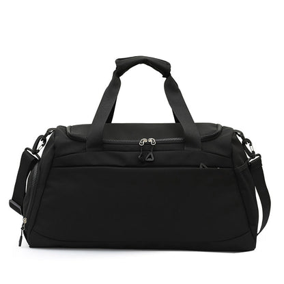 Large Weather Resistant Travel Duffel Bag with Padded Handles and Removable Strap for Workouts