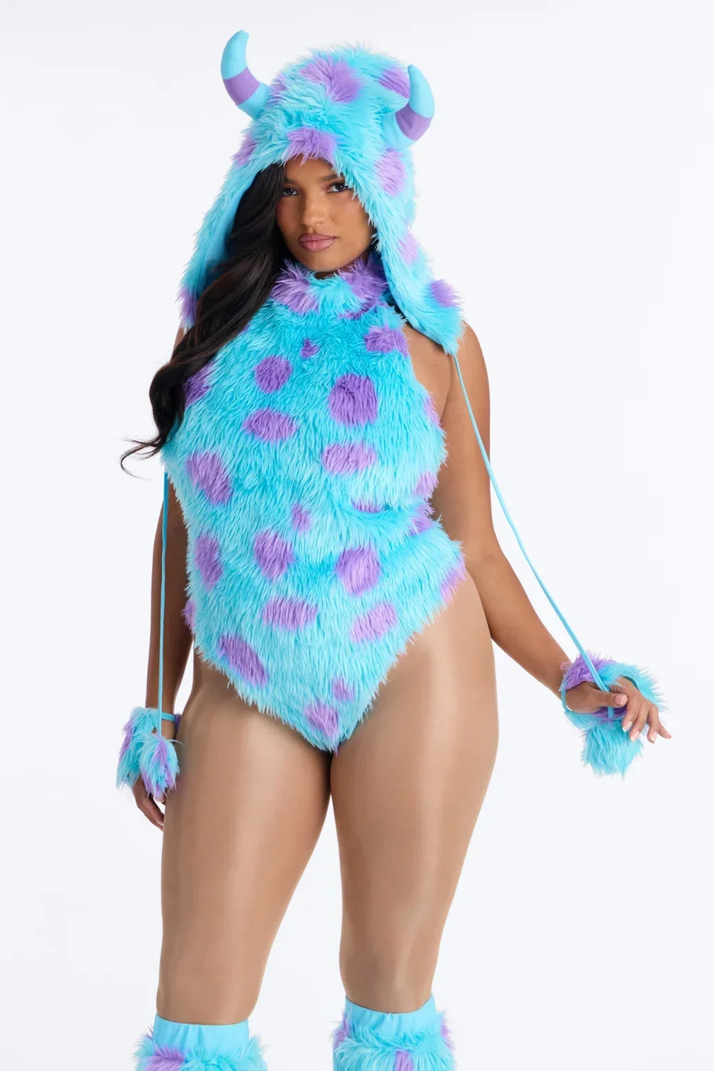 Creature Inspired Outfit with Plush Calf Accessories