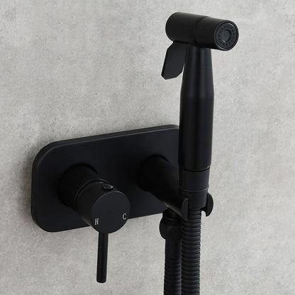 Premium Brass Bidet Sprayer for Toilet with Hot & Cold Water Control | Handheld Design for Enhanced Hygiene and Comfort 0