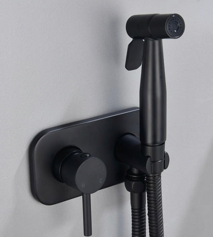 Premium Brass Bidet Sprayer for Toilet with Hot & Cold Water Control | Handheld Design for Enhanced Hygiene and Comfort 