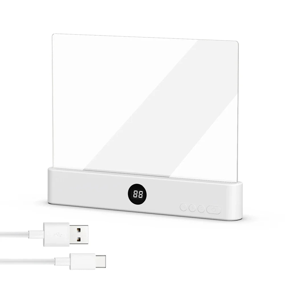 LED Book Light with Flexible Clip and Rechargeable Power