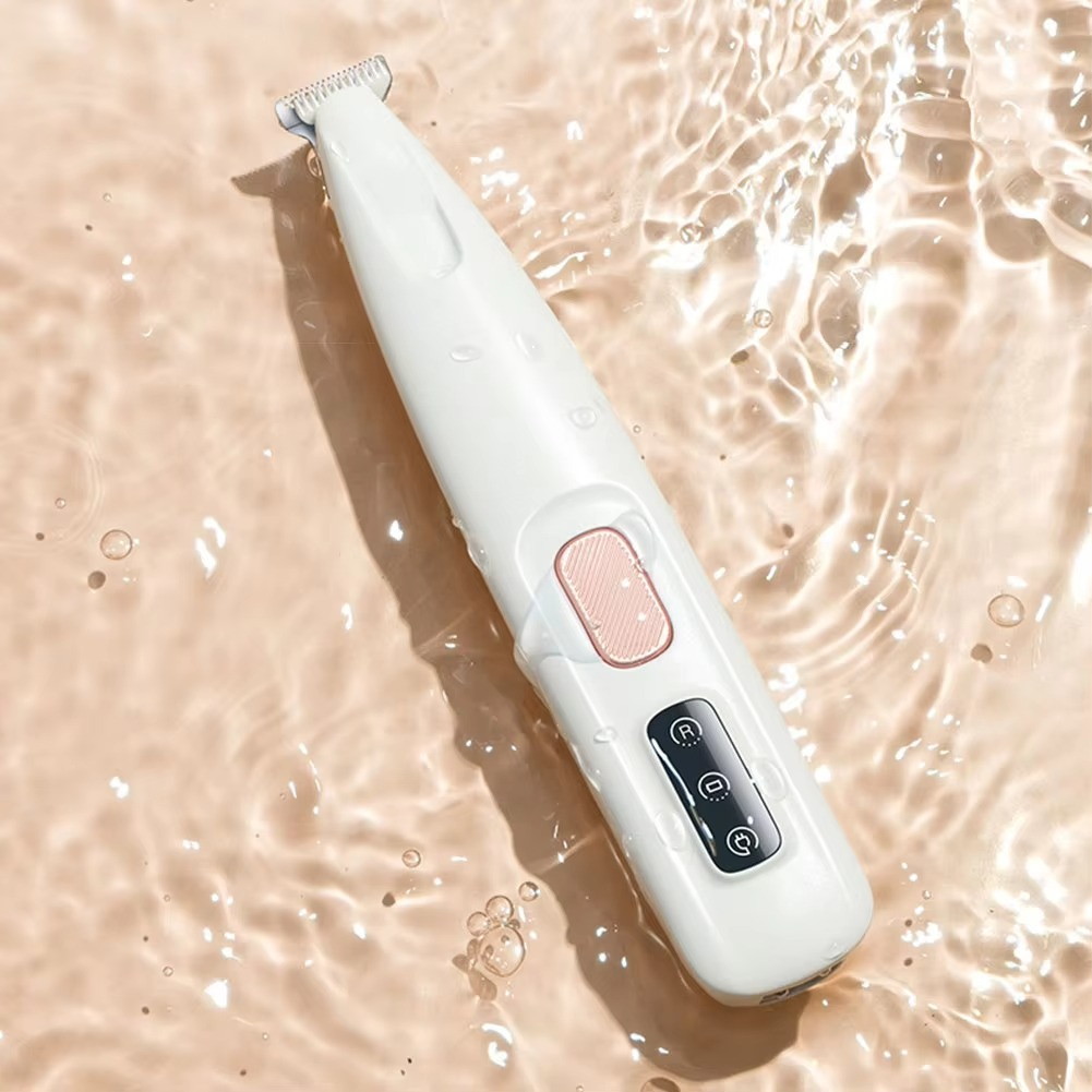 Rechargeable Pet Hair Trimmer with Low Noise Motor and 0.7 Inch Blade for Cats and Small Dogs