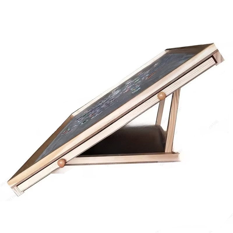 Wooden Puzzle Table with Side Drawers and Auxiliary Board for Puzzles Up to 1500 Pieces