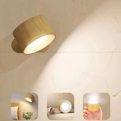 Rotatable Magnetic Wall Lamp with 360° Adjustment and 12-Hour Battery