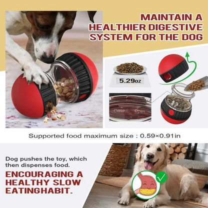 Dog Puzzle Toy with Sliding Treat Compartments for Play