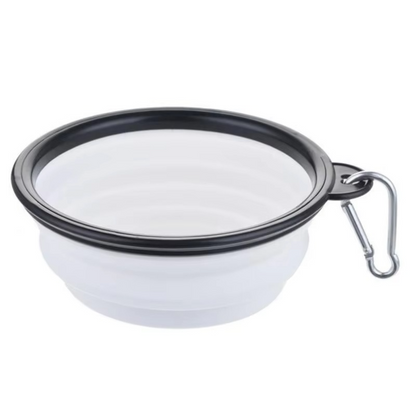 Portable Silicone Pet Bowl with Collapsible Design for Food and Water