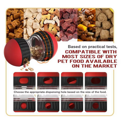 Dog Puzzle Toy with Sliding Treat Compartments for Play