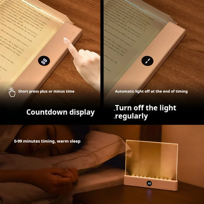 LED Book Light with Flexible Clip and Rechargeable Power