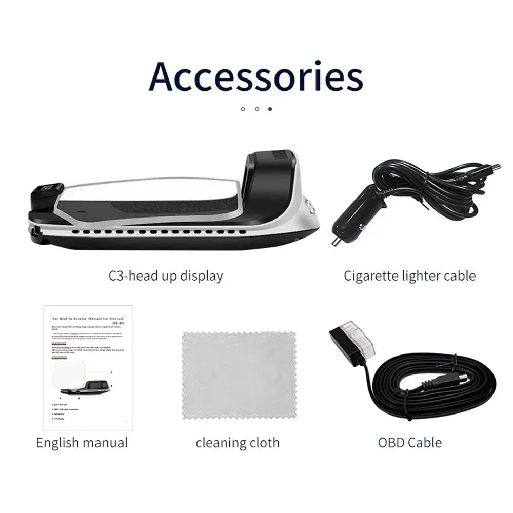 Smart Car HUD Display  GPS Navigation Projector With Speed Monitor - Product detail 11