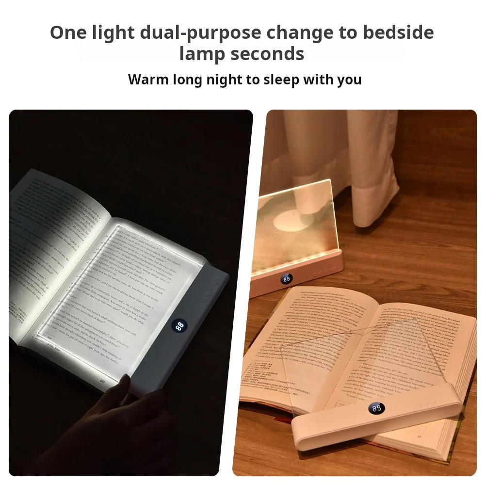 LED Book Light with Flexible Clip and Rechargeable Power