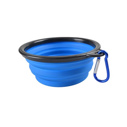 Portable Silicone Pet Bowl with Collapsible Design for Food and Water