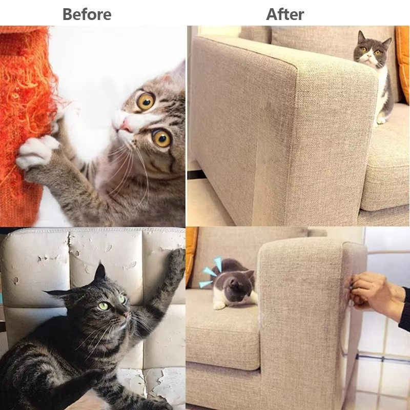Transparent Cat Scratch Protector Support Roll with Acrylic Adhesive Film