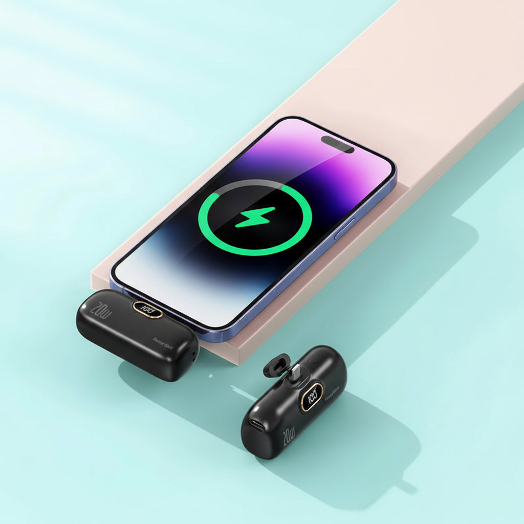 Portable Power Bank with LED Display and Fast Charging, 30000mAh Capacity