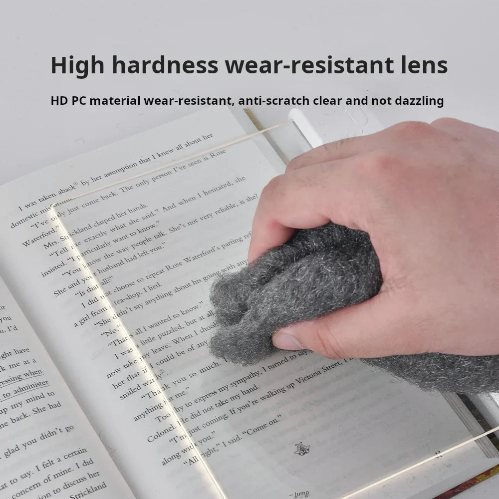 LED Book Light with Flexible Clip and Rechargeable Power
