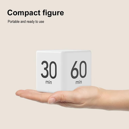 Visual Flip Timer with Magnetic Back and Silent Countdown for Home and Office