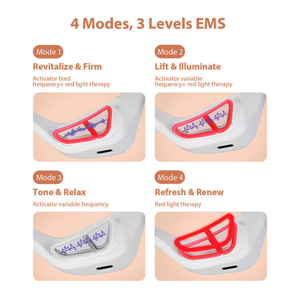 Wearable Eye Massager with Red Light and Four Massage Modes