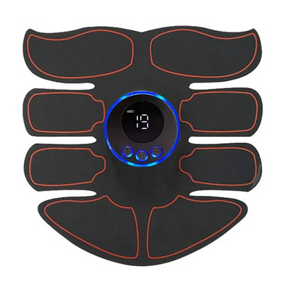 EMS Muscle Stimulator with Adjustable Intensity and Reusable Adhesive Patches