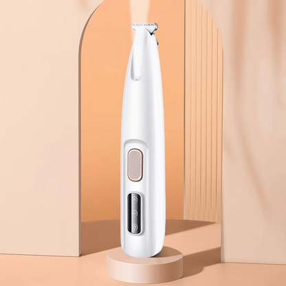 Rechargeable Pet Hair Trimmer with Low Noise Motor and 0.7 Inch Blade for Cats and Small Dogs