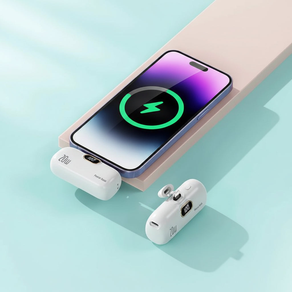 Portable Power Bank with LED Display and Fast Charging, 30000mAh Capacity