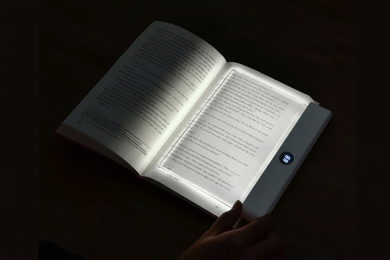 LED Book Light with Flexible Clip and Rechargeable Power