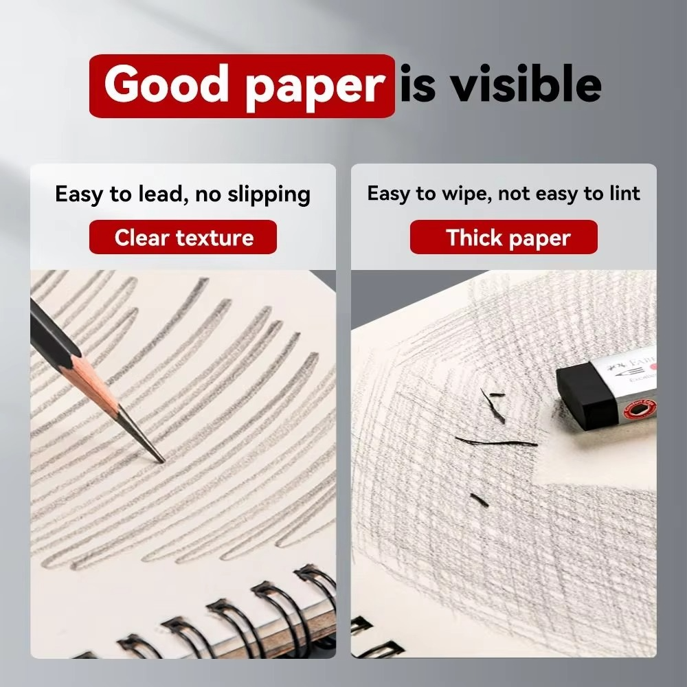 Spiral Sketch Pad with Thick Paper for Drawing Sketching and Art Use