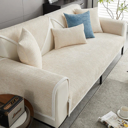 Scratch Resistant Sofa Cover with Recyclable Fabric and Machine Washable Design
