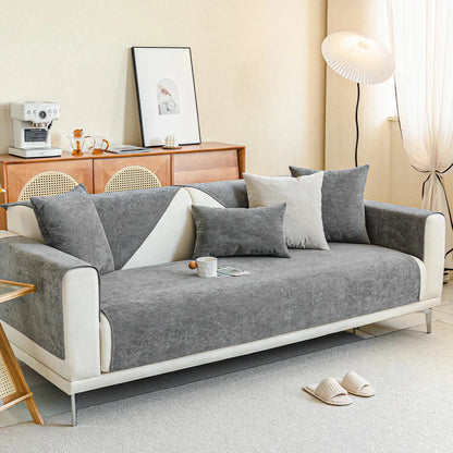 Scratch Resistant Sofa Cover with Recyclable Fabric and Machine Washable Design