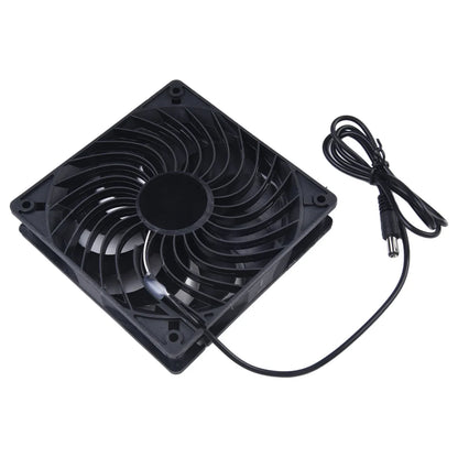 Solar Dual Exhaust Fan System with 10W Panel and Weatherproof Housing for Greenhouses
