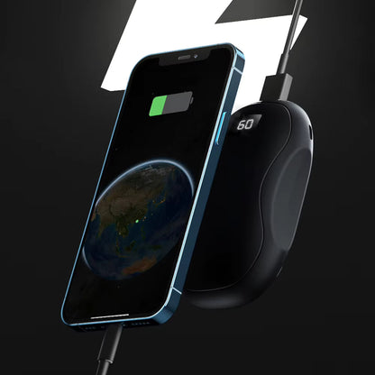 Rechargeable Hand Warmer with 3500mAh Power Bank and Digital Display, 3-Temperature Settings