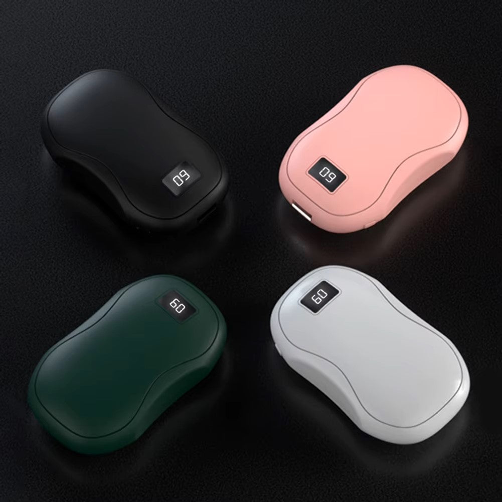 Rechargeable Hand Warmer with 3500mAh Power Bank and Digital Display, 3-Temperature Settings
