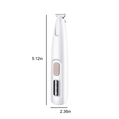 Rechargeable Pet Hair Trimmer with Low Noise Motor and 0.7 Inch Blade for Cats and Small Dogs