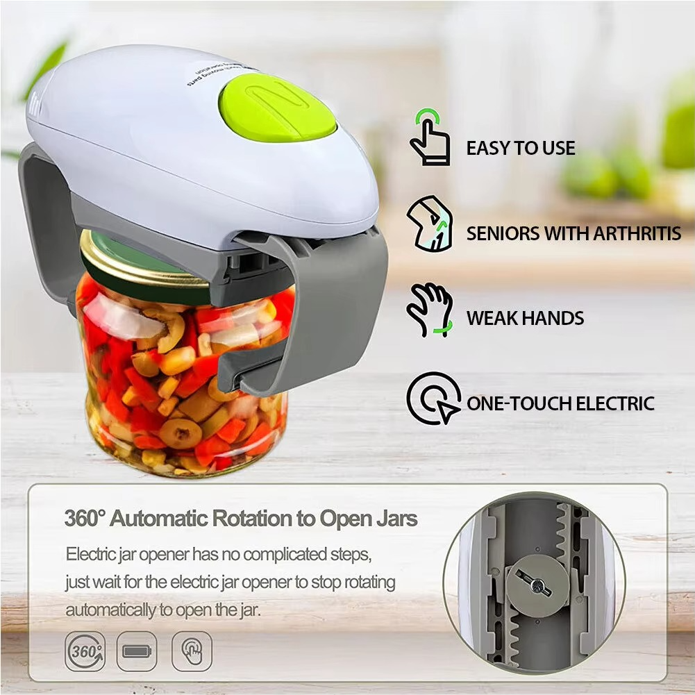 One Touch Automatic Can and Bottle Opener for Kitchen Use