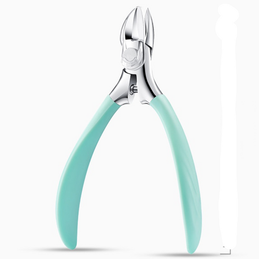 Stainless Steel Toenail Clipper with Curved Blade and Wide Jaw for Thick Nails
