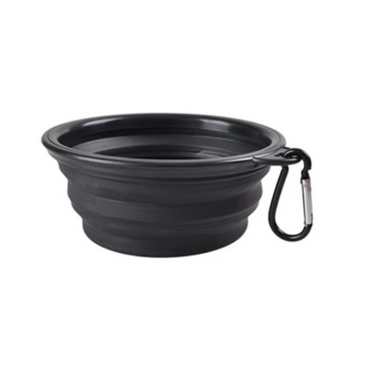 Portable Silicone Pet Bowl with Collapsible Design for Food and Water