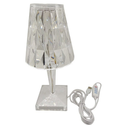 LED Crystal Table Lamp with Elegant Diamond Design