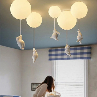 Balloon Bear Ceiling Light with Playful Bear Design