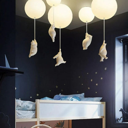 Balloon Bear Ceiling Light with Playful Bear Design