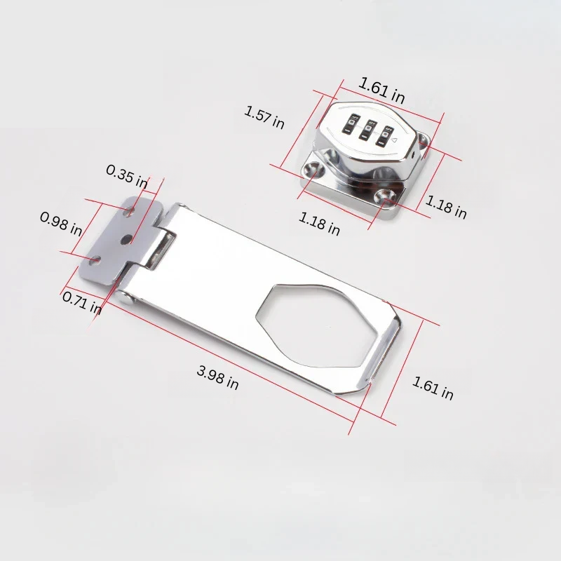 Combination Cabinet Lock with 3 Dial System and Cam Lock Compatibility