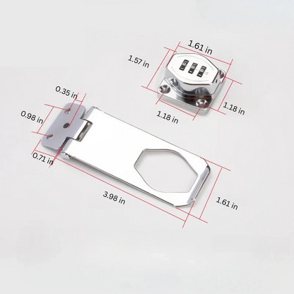 Combination Cabinet Lock with 3 Dial System and Cam Lock Compatibility