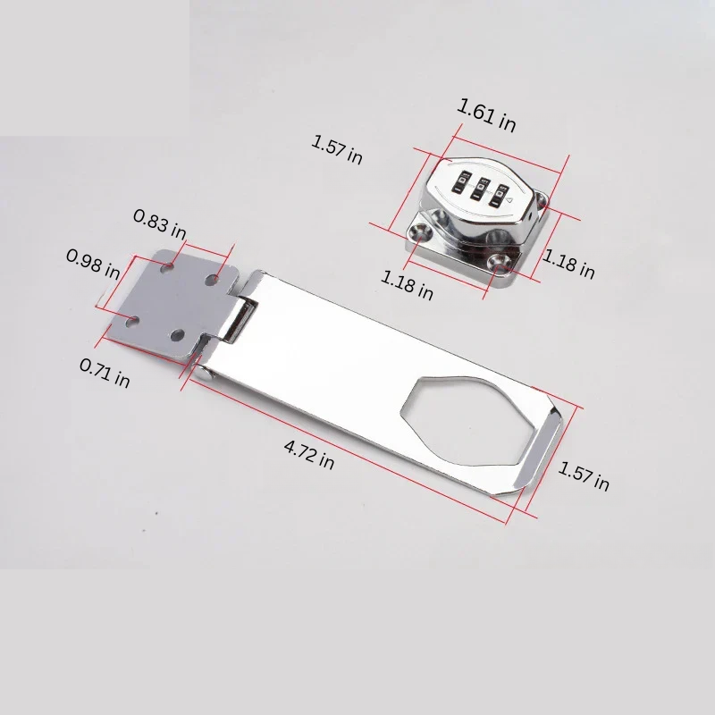 Combination Cabinet Lock with 3 Dial System and Cam Lock Compatibility