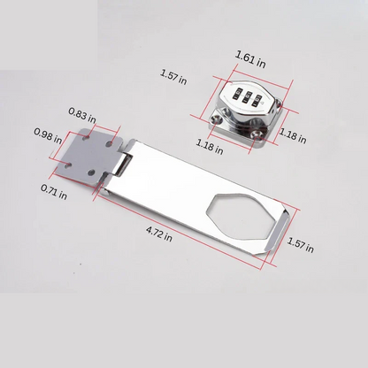 Combination Cabinet Lock with 3 Dial System and Cam Lock Compatibility