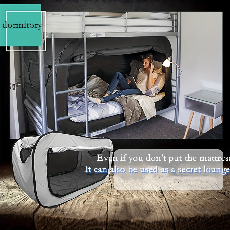 Portable Tent Bed with Full Zipper Closure and Water Repellent Polyester, Insect Protection