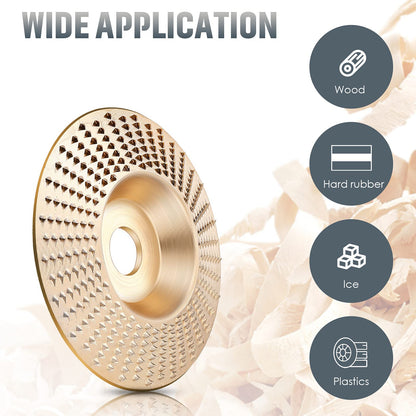 Tungsten Carbide Grinding Disc Set with Flat, Beveled and Arc Discs for Angle Grinder