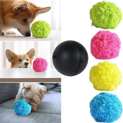 Interactive Dog Toy Ball with Motion Sensors and Washable Cover