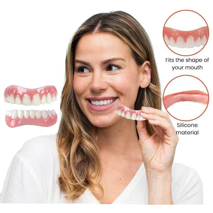 Adjustable Silicone Denture Set for a Natural Smile - Lexians