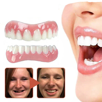 Adjustable Silicone Denture Set for a Natural Smile - Lexians